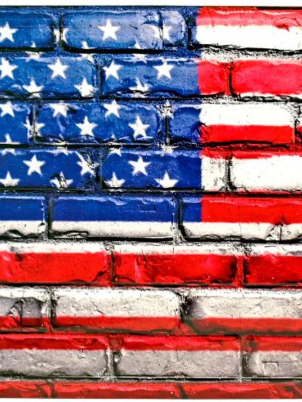 'Merica BUNDLE 3x5 American Flag + 16x12 Flag Tin Sign Bricks